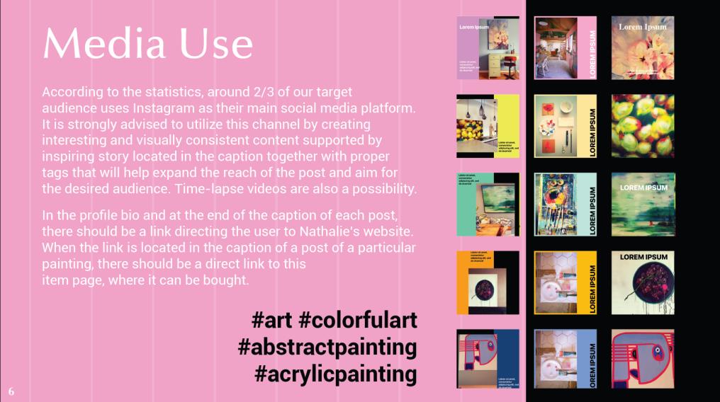 Content Strategy media use page