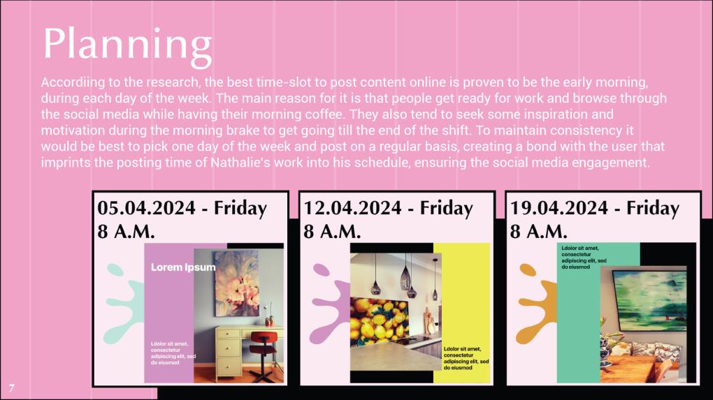 Content Strategy planning page